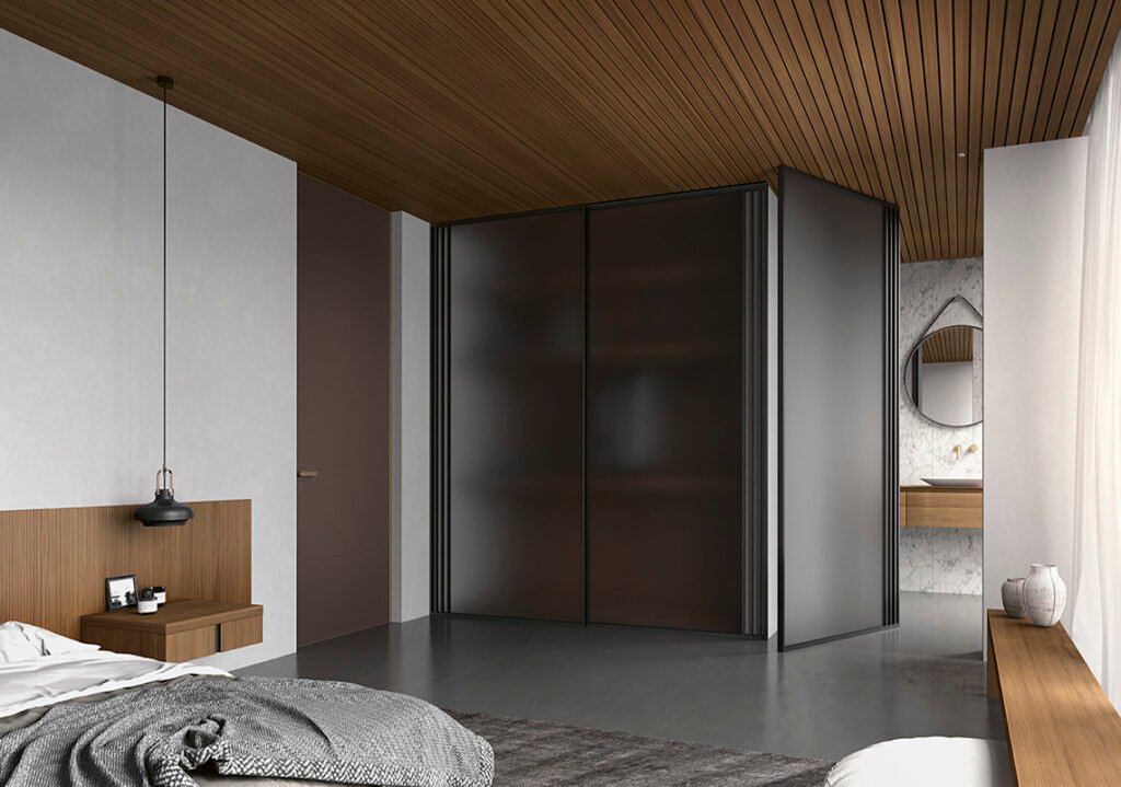 Glass and aluminum doors