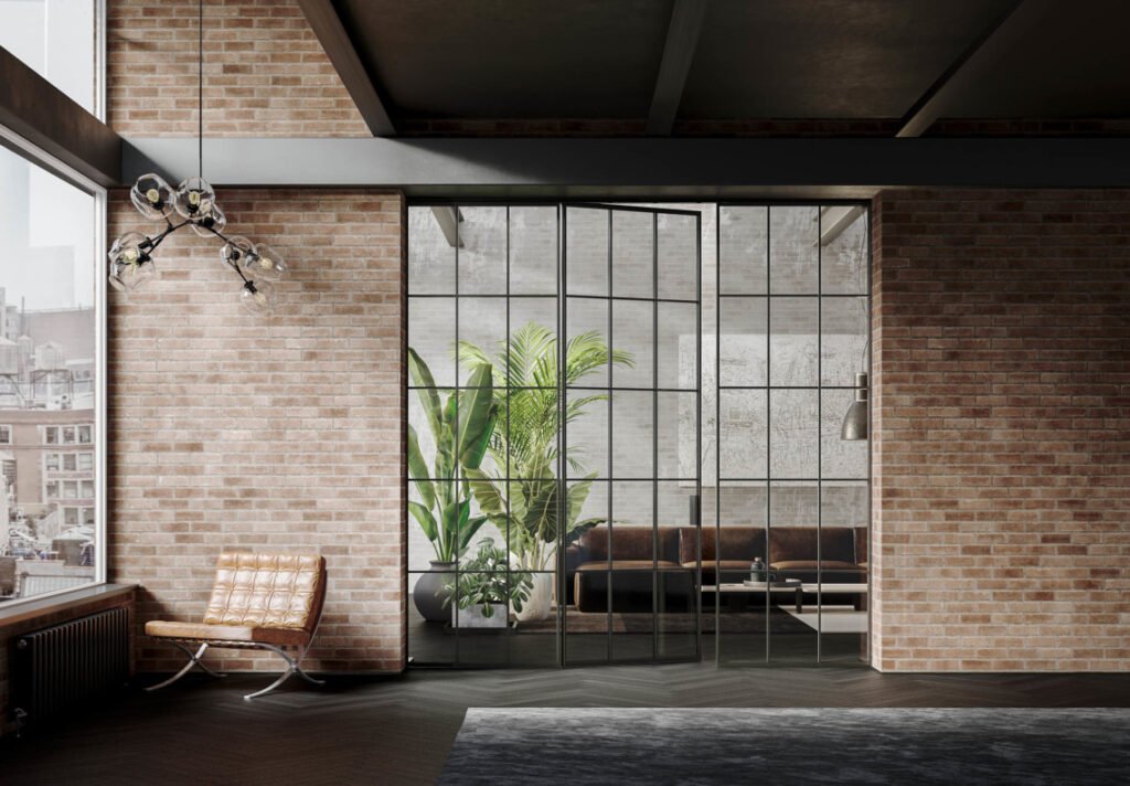 Glass and aluminum doors